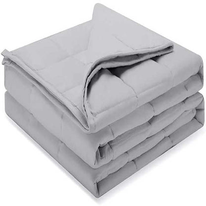 שמיכת כובד עשויה 100% כותנה טבעית, מוסמכת Oeko-Tex (תקן הסמכה בינלאומי למוצרי טקסטיל)