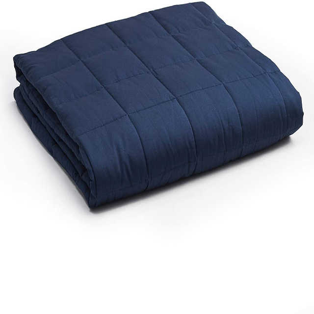 שמיכת כובד עשויה 100% כותנה טבעית, מוסמכת Oeko-Tex (תקן הסמכה בינלאומי למוצרי טקסטיל)