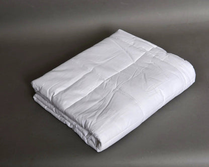 שמיכה כבדה לבנה מרגיעה 100% כותנה לשיפור השינה שלכם בלילה 2.3 ק"ג (מידת ילדים)