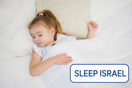 שמיכה כבדה לבנה מרגיעה 100% כותנה לשיפור השינה שלכם בלילה 2.3 ק"ג (מידת ילדים)